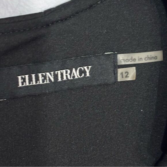 Ellen Tracy | Women’s Black Evening Cocktail Dress 12 - Picture 13 of 16